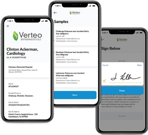 original Doctors can request product samples from field reps through any mobile device or browser. (Graphic: Business Wire)