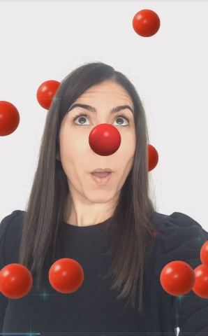 Woman uses Red Nose social media filter after donating to Red Nose Day at Walgreens.com/RedNoseDay (Photo: Business Wire)