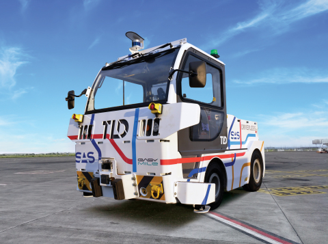 TLD uses Velodyne lidar sensors in production of its TractEasy® autonomous electric baggage tractor that enables a significant increase in productivity, efficiency and labor savings in airport and industrial operations. (Photo: Velodyne Lidar)