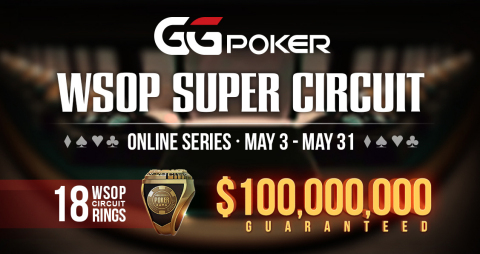 At Least $100 Million To Be Won In GGPoker’s WSOP Super Circuit Online Series (Graphic: Business Wire)