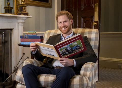 In honor of the Thomas & Friends 75th Anniversary, Harry, The Duke of Sussex, introduces Thomas & Friends: The Royal Engine special. (Photo: Business Wire)