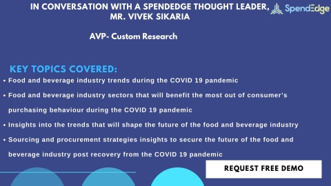 SpendEdge has recently announced the completion of its latest Q&A article on the future of the food and beverage industry (Graphic: Business Wire)