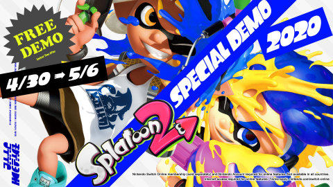 From now until May 6 at 6:59 a.m. PT, you can download the Splatoon 2 special demo which lets you join the ink-splatting action in 4-on-4 Turf War battles. (Photo: Business Wire)