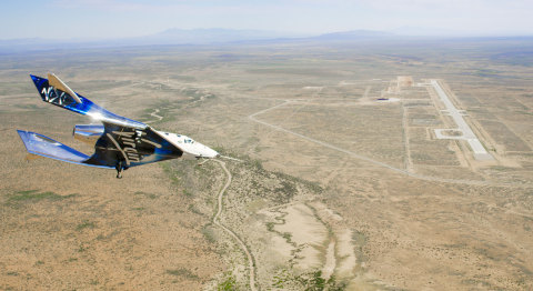 SpaceshipTwo Unity flying free in the New Mexico Airspace for the first time (Photo: Business Wire)