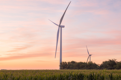 The 200 MW Golden Plains Wind Project, developed and built by EDF Renewables, is delivering clean electricity to Iowans. (Photo: Business Wire)