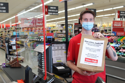 Now through May 15, BI-LO, Fresco y Más, Harveys Supermarket and Winn-Dixie customers can help neighbors in need by purchasing a $5 hunger relief donation bag of non-perishable food items at all store registers. (Photo: Business Wire)