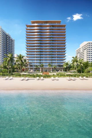 57 Ocean overlooks the Atlantic Ocean on Miami Beach's iconic Millionaire's Row (image by DBOX for 57 Ocean)