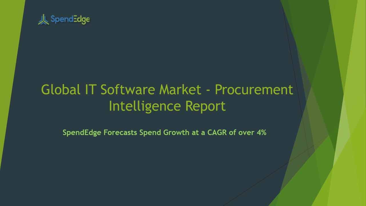 SpendEdge has announced the release of its Global IT Software Market Procurement Intelligence Report