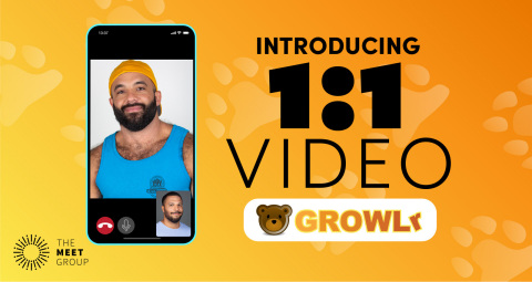 The Meet Group Launches Live Video on Gay Dating App GROWLr (Photo: Business Wire)