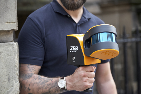 GeoSLAM uses Velodyne’s Puck LITE™ sensor in its ZEB-HORIZON mobile scanner that provides 3D mapping of indoor, underground and difficult to access environments without the need for GPS. (Photo: GeoSLAM)