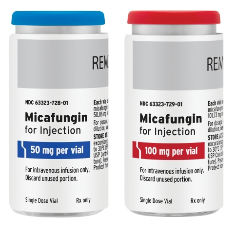 Fresenius Kabi Micafungin Injection is the first-to-market generic for Mycamine® and is available in 50 mg and 100 mg strengths in a 10 mL vial. (Photo: Business Wire)