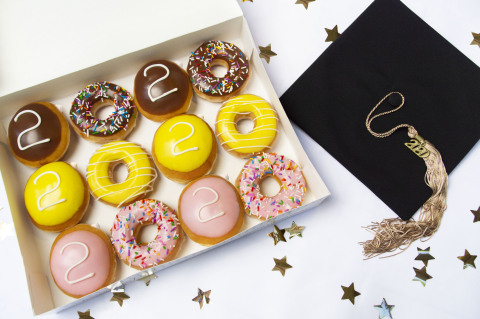 Assorted dozen features fan favorite doughnuts May 18-24 for family and friends to treat their graduating seniors (Photo: Business Wire)