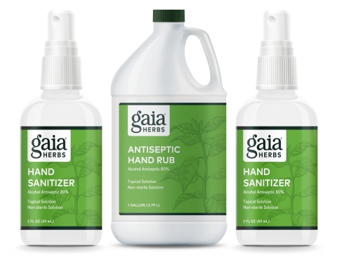 Leading Natural Herbal Products Brand Produces Herbal Hand Sanitizer in Response to Product Shortage and Global Health Crisis (Photo: Business Wire)