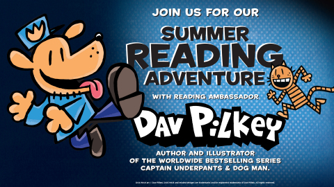 Books-A-Million invites students to participate in the annual Summer Reading Program with Dav Pilkey. (Graphic: Business Wire)