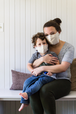 TFS Natural Home by The Futon Shop organic cotton barrier face masks, cotton silk face masks, and copper infused face masks in multiple adult and child sizes. (Photo: Business Wire)