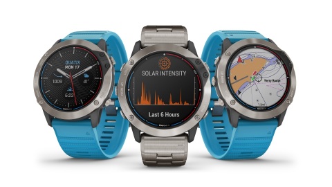 Garmin's quatix 6X Solar is the latest addition to its new marine GPS smartwatch series that features a transparent solar charging display that uses the sun’s energy to extend battery life. (Photo: Business Wire)