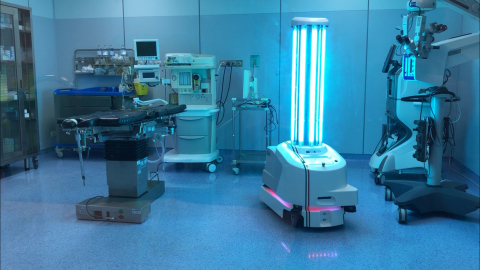 The self-driving disinfecting UVD Robots have been rolled out to more than 50 countries worldwide, to date, with great success. "Before we received the UVD robot, six doctors at our hospital in Sardinia had been infected with coronavirus," says Christiano Huscher, chief surgeon at Gruppo Poloclinico Abano, which operates a number of private hospitals in Italy and recently began using UVD robots. Since we started using the robots two months ago to disinfect, we haven't had a single case of COVID-19 among doctors, nurses or patients." (Photo: Business Wire)