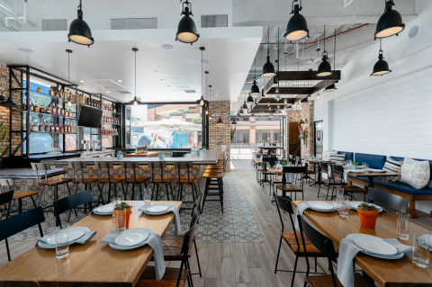 Interior of the newly built out Porch & Swing, a progressive American eatery located at Centerview at the Irvine Concourse. Now open for takeout and delivery. (Photo: Business Wire)
