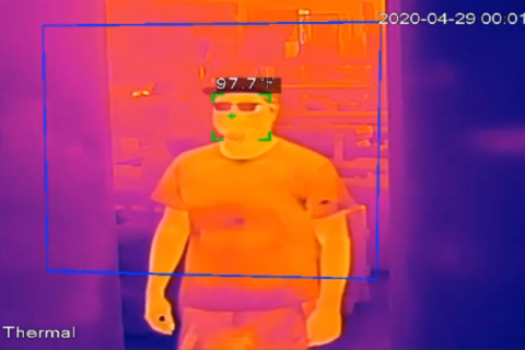 Six Flags will use contact-less IR thermal imaging to screen temperatures of guests and employees prior to park entry. (Photo: Business Wire)