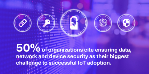 Security is viewed as a major concern for enterprises' IoT integration. (Graphic: Business Wire)