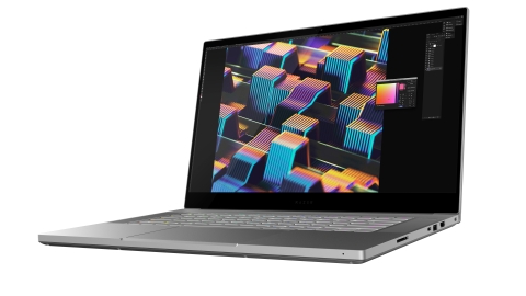 Featuring a custom calibrated 4K OLED touch display with Gorilla Glass, the Razer Blade 15 Studio Edition is perfect for creating anywhere at any time. (Photo: Business Wire)