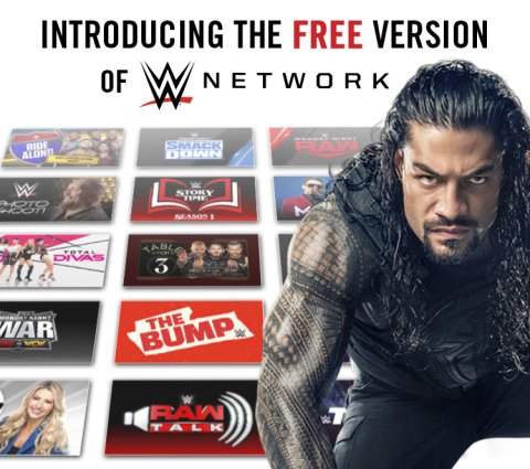 WWE® INTRODUCES THE NEW FREE VERSION OF WWE® NETWORK (Graphic: Business Wire)