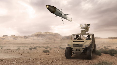 BAE Systems successfully completed test fires of its APKWS® laser-guided rockets from a ground-based weapon system. (Photo: BAE Systems)
