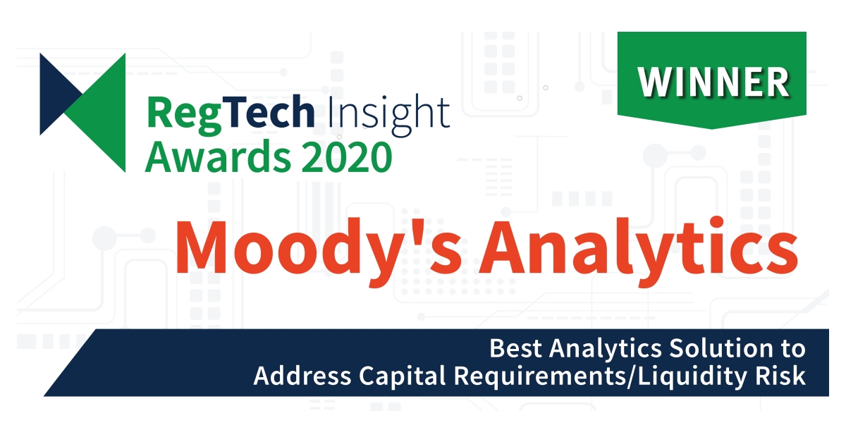Moody’s Analytics Wins a RegTech Insight Award for Its Liquidity Risk