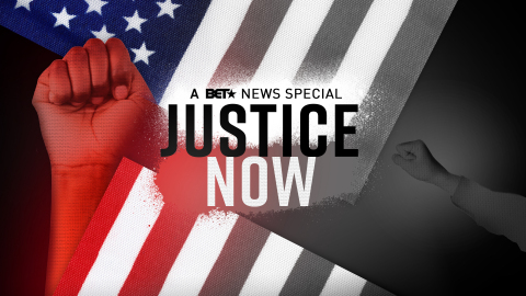 “Justice Now: A BET News Special” will air Tuesday, June 2, 2020 at 8 PM ET/PT, hosted by Marc Lamont Hill and featuring dialogue with George Floyd’s family and leading African American voices in activism, politics and entertainment. (Graphic: Business Wire)