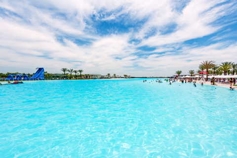 thumbnail The Crystal Lagoons® amenity in Lago Mar spans 12 acres and holds more than 24 million gallons of water. With more than a mile of shoreline, it has the largest waterfront perimeter of any Crystal Lagoons amenity in the United States. (Photo: Business Wire)