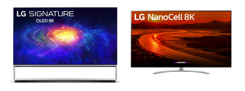 2020 8K LG OLED ZX and 8K LG NanoCell NANO 99 TVs (Graphic: Business Wire)