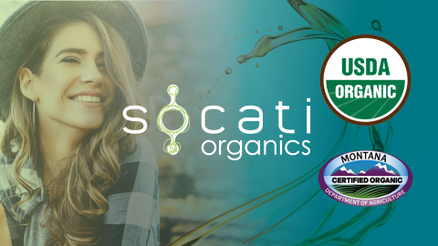 Socati Receives Coveted USDA Organic Certification  (Photo: Business Wire)
