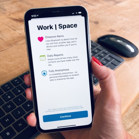 Return to work safely with the new Work | Space app (Photo: Business Wire)