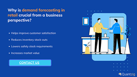 Quantzig offers demand forecasting solutions that enable the supply-chain, sales, product, manufacturing, and finance teams to collaborate to create accurate demand and capacity plans in minutes instead of days.