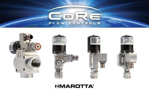 original Marotta Controls introduces four new solenoid valves to its CoRe® Flow Controls series for the commercial space industry. (Photo: Business Wire)