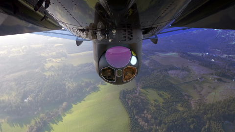 thumbnail FLIR Star SAFIRE imaging systems are fielded on fixed-wing aircraft and helicopters worldwide. Their ultra-long-range visible and thermal imaging cameras are used for a wide range of military, search and rescue, border and coastal surveillance, and airborne law enforcement applications. The new 380X hardware, firmware, and software upgrade supports advanced features that reduce operator workload for faster, smarter decision support. (Photo: Business Wire)