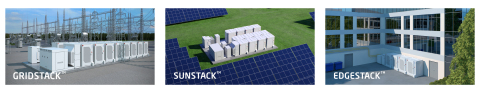 thumbnail Fluence's three purpose-built energy storage systems (Photo: Fluence)