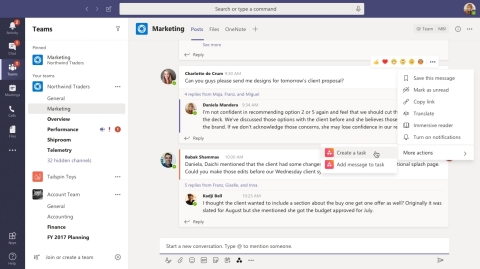 With Asana for Microsoft Teams, customers can add unfurled Asana information to Teams as cards representing status updates, projects, tasks, and portfolios. (Graphic: Business Wire)