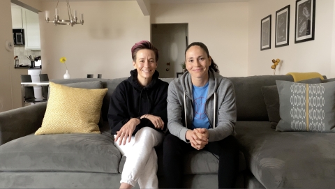 Symetra has tapped sports superstars Megan Rapinoe (l) and Sue Bird (r) for a new national advertising campaign set to debut during Sunday’s primetime broadcast of the 2020 ESPY Awards on ESPN, which Bird and Rapinoe will co-host with Seattle Seahawks QB Russell Wilson. “Sue and Megan at Home” acknowledges how everyone has adjusted course over the past three months — even professional athletes. The duo dives into how their plans for 2020 shifted, while also considering their future. Tagline: “You can’t predict the future, but with Symetra Life Insurance Company, you can prepare for it.” (Photo: Copacino Fujikado, Seattle)