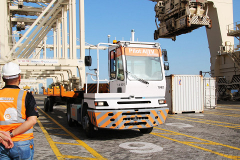 Velodyne's Puck(TM) 3D lidar sensors and Rajant's M2M Kinetic Mesh BreadCrumb(R) wireless nodes are vital to enable DGWorld to deliver and integrate autonomous technology into the existing internal terminal vehicle fleet at DP World's Jebel Ali Port. (Photo: Business Wire)