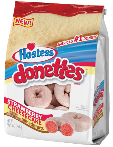 Hostess® Strawberry Cheesecake flavored Donettes® (Photo: Business Wire)