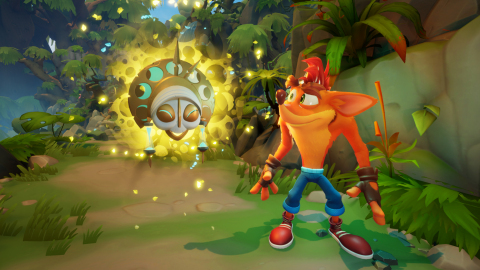 Crash Bandicoot returns with a brand-new video game that’s built from the ground up and a new onslaught of absurd challenges for players to conquer in Crash Bandicoot™ 4: It’s About Time. In the game, players uncover four powerful Quantum Masks, the guardians of space and time, that must be reunited to restore order to the multiverse. Crash Bandicoot™ 4: It’s About Time will be available on October 2, 2020. (Graphic: Business Wire)
