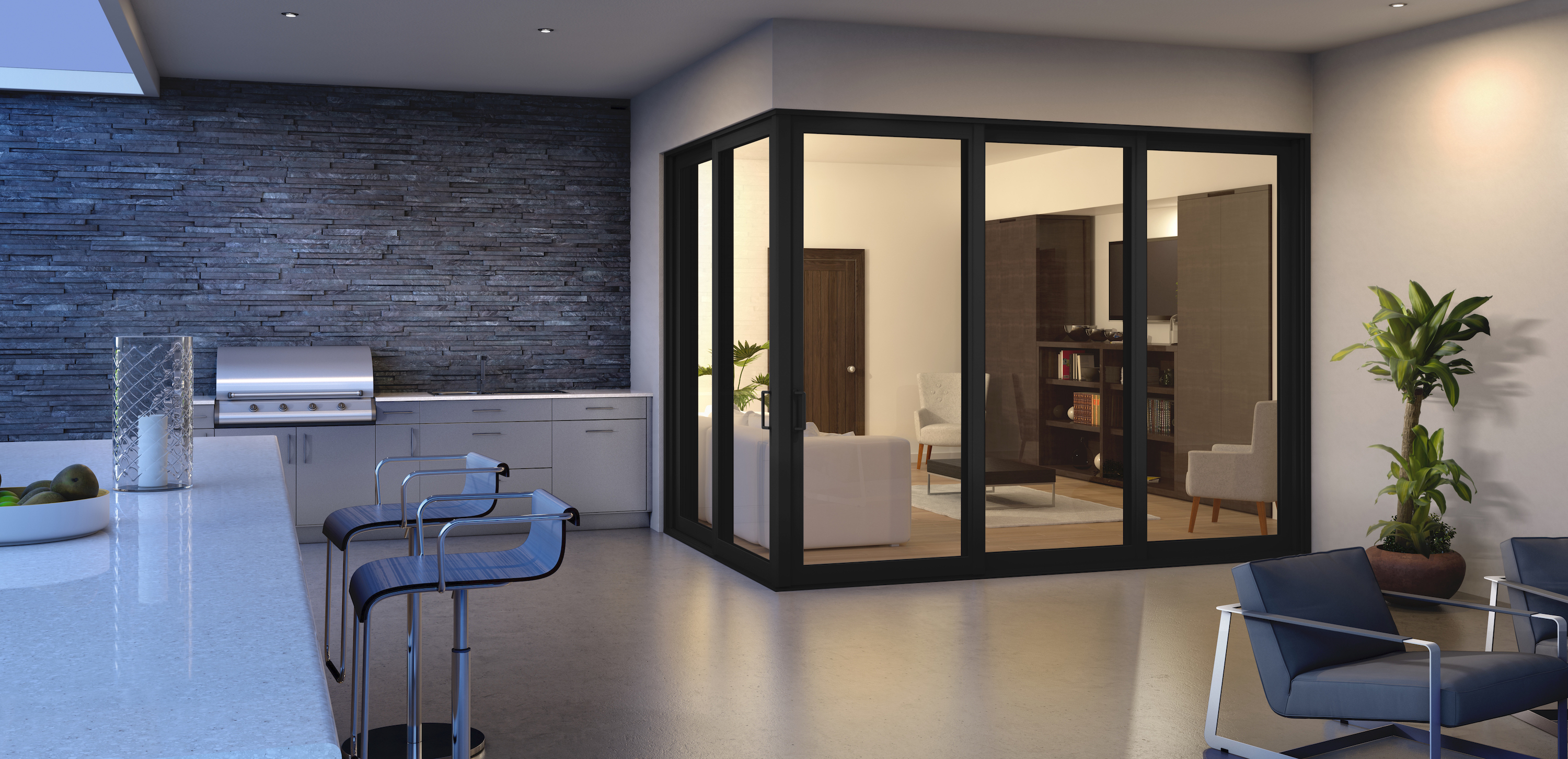 Pgt Custom Windows Doors Elevates Home Design With Modern Edge All Black Window And Door Frames Business Wire