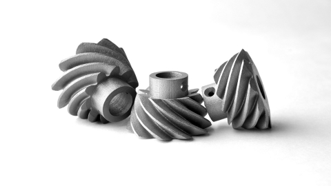 thumbnail ExOne 3D printed these gears in 17-4PH stainless steel. Part requests for a material not eligible, or too large, for Quick Ship delivery can be quoted through ExOne's Premium Quote Service at www.exone.com/quickship (Photo: Business Wire)