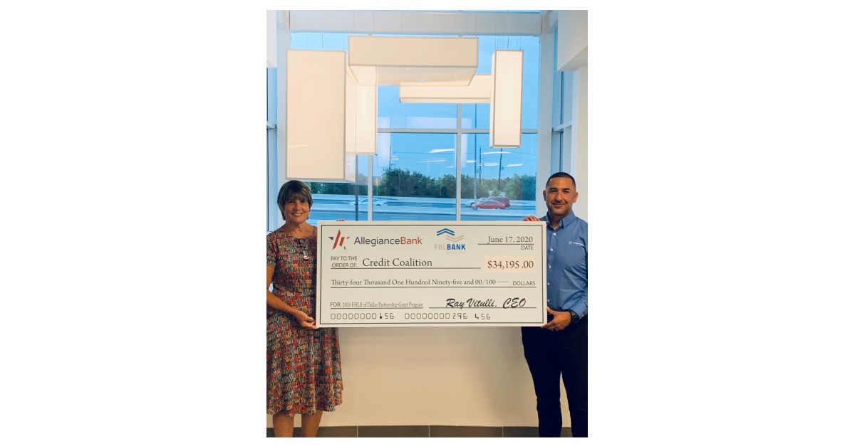 Allegiance Bank and FHLB Dallas Award 34K Grant to the Credit