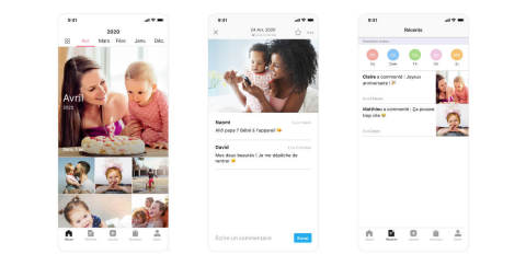Partagez, sauvegardez et revivez les précieux moments de la vie de vos enfants avec FamilyAlbum. (Graphic: Business Wire)