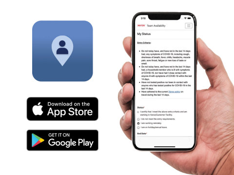 La nueva app, Xerox Team Availability cubre las necesidades de un lugar de trabajo flexible