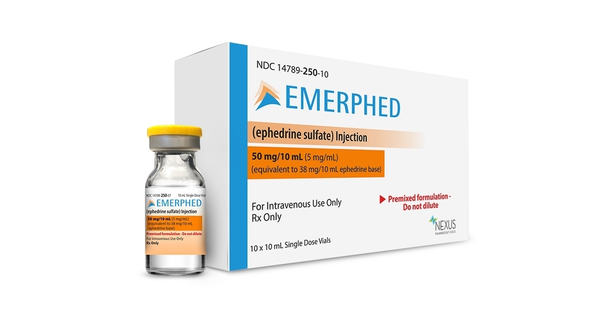 Nexus Pharmaceuticals, Inc. Announces Launch of Emerphed™ (ephedrine