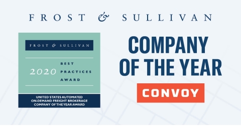 Convoy Awarded Company of the Year by Frost & Sullivan for Industry-Leading Digital Freight Network (Graphic: Business Wire)