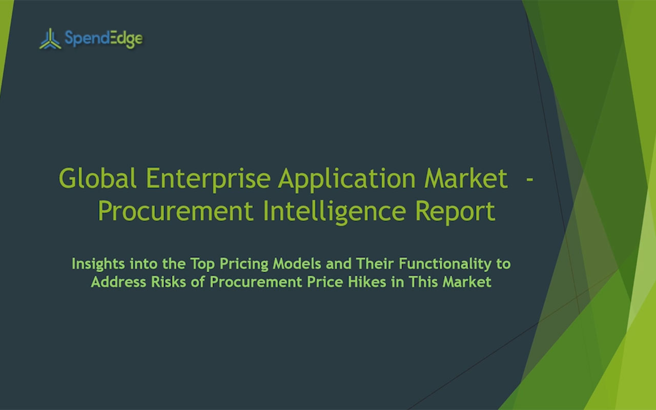 SpendEdge has announced the release of its Global Enterprise Application Market Procurement Intelligence Report